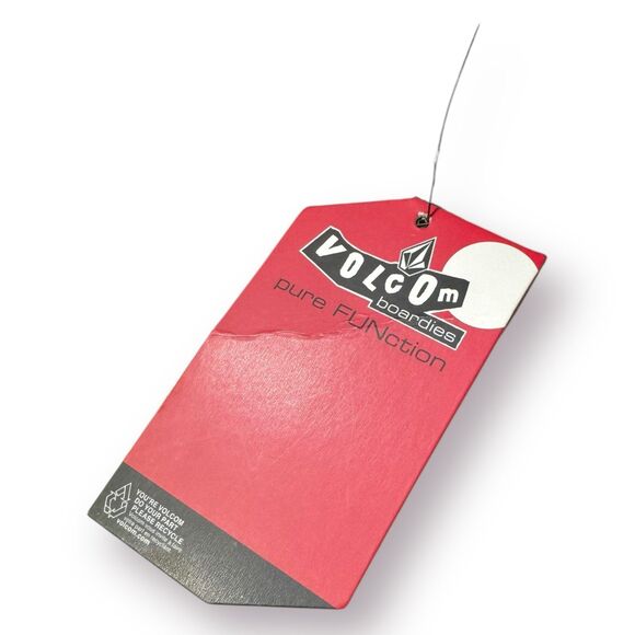 Volcom Red Yellow Board Shorts Size 32" 2‎ Way Stretch Swim Trunks Retro BNWT - Picture 3 of 6